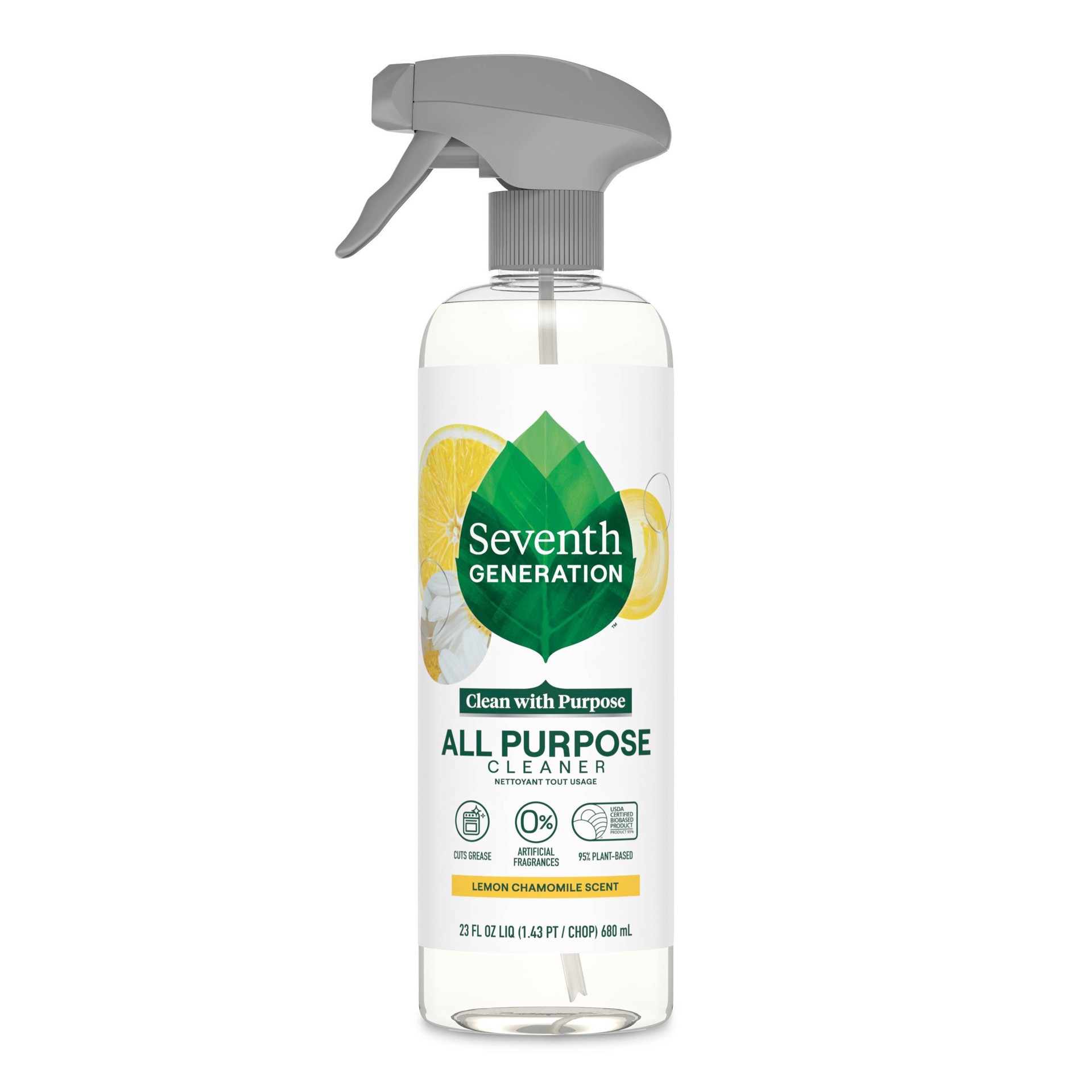 slide 1 of 13, Seventh Generation Lemon All Purpose Cleaner Spray - 23 fl oz, 23 fl oz