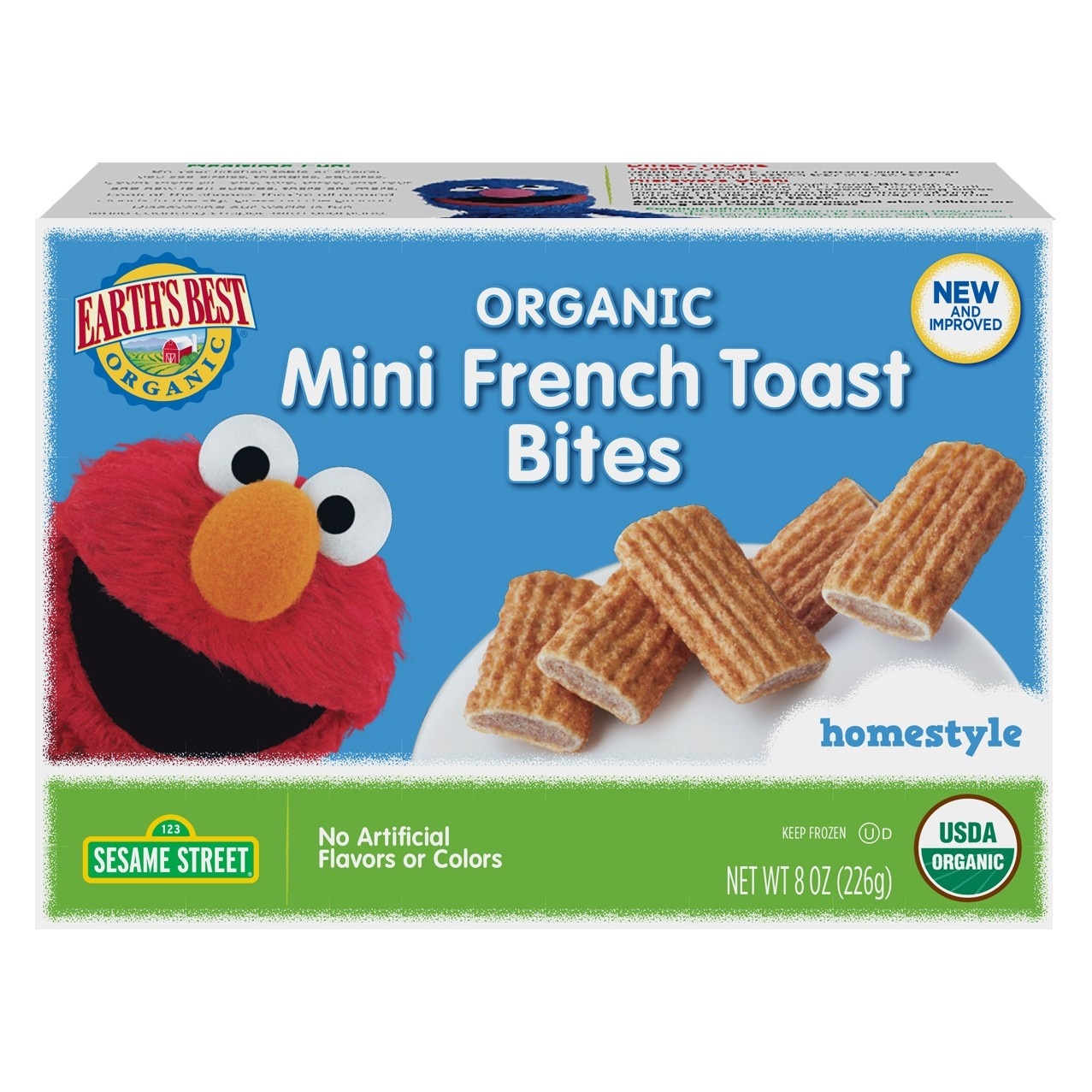 slide 1 of 1, Earth's Best All Natural Sesame Street French Toast Sticks, 32 ct