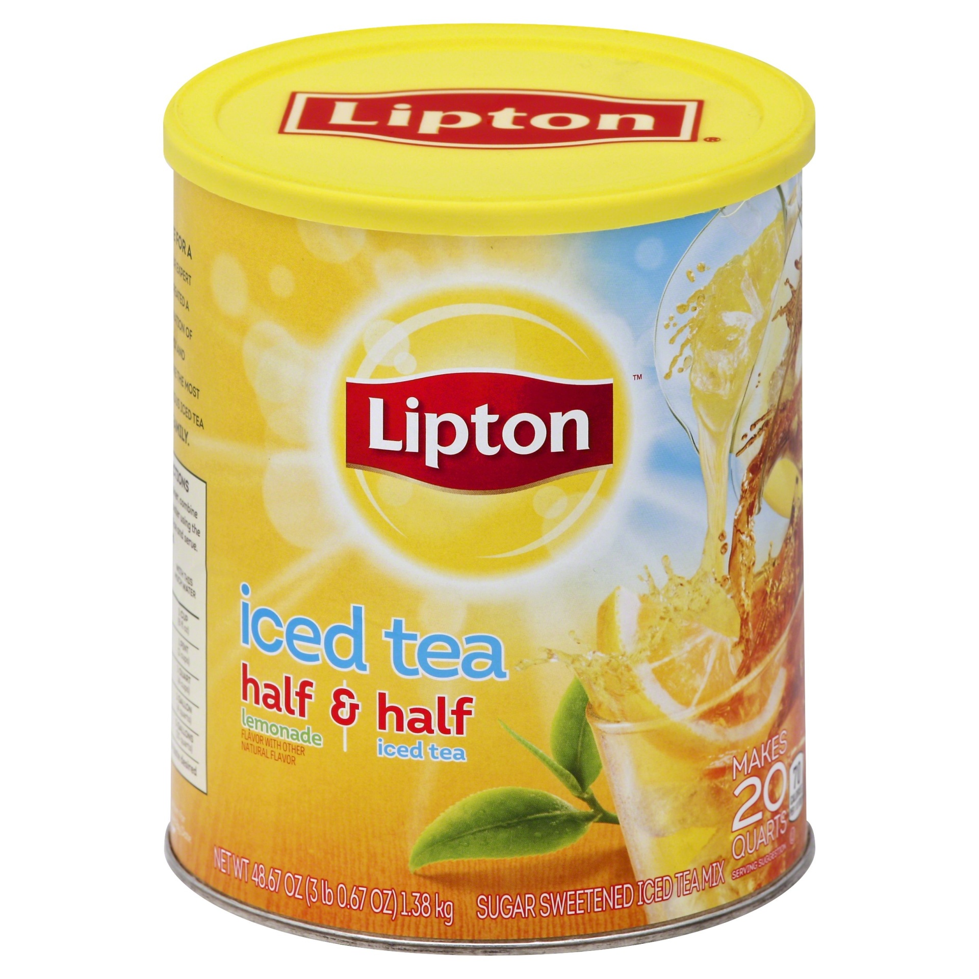 Lipton Half & Half Sugar Sweetened Lemonade Iced Tea Mix 48.67 oz | Shipt