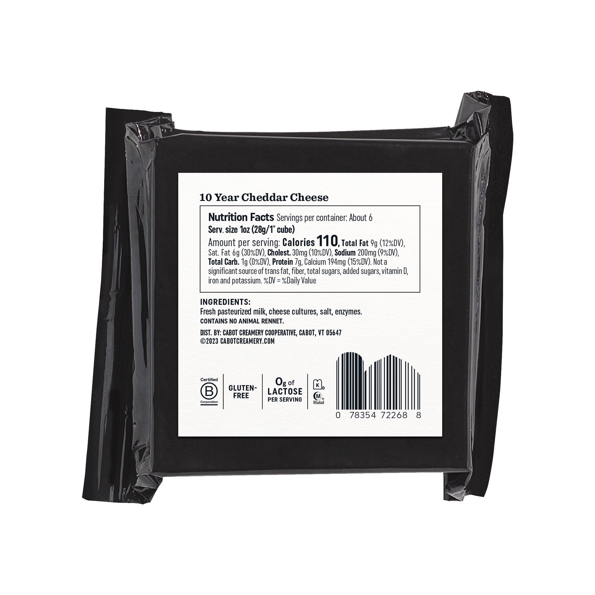 slide 2 of 2, Cabot 10 Year White Cheddar, 6.5 oz