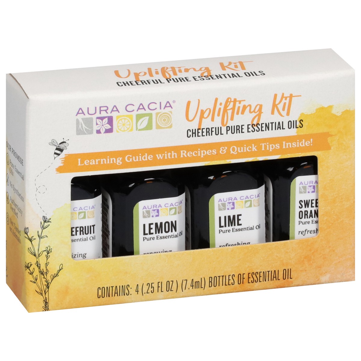 slide 3 of 11, Aura Cacia Uplifting Kit Essential Oils Bottle 4 ea, 4 ct