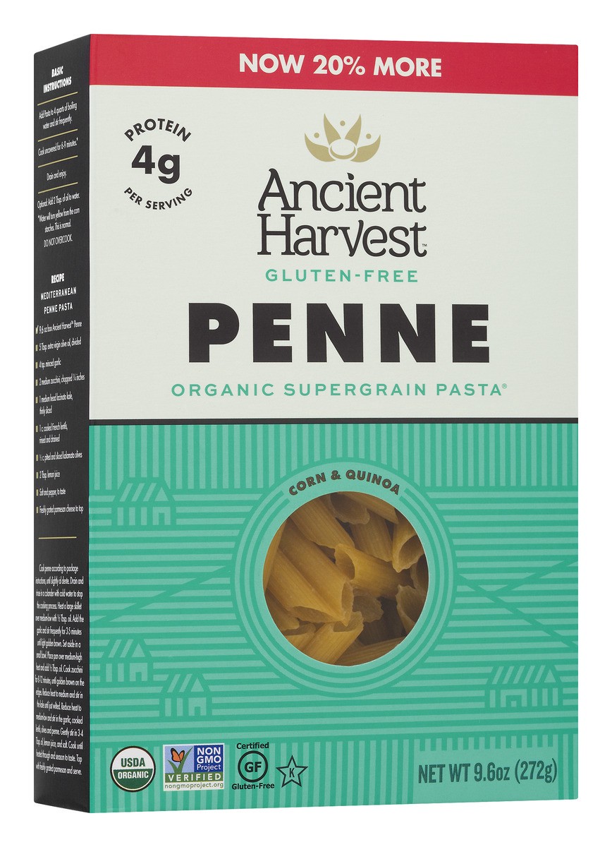 slide 3 of 11, Ancient Harvest Organic Gluten Free Quinoa Penne, 8 oz