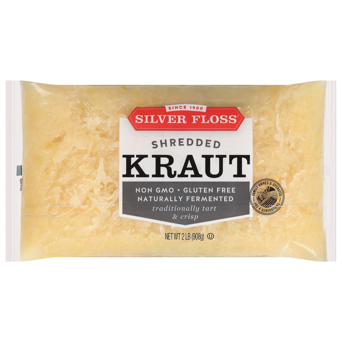 slide 1 of 9, Silver Floss Shredded Kraut 2 lb, 2 lb