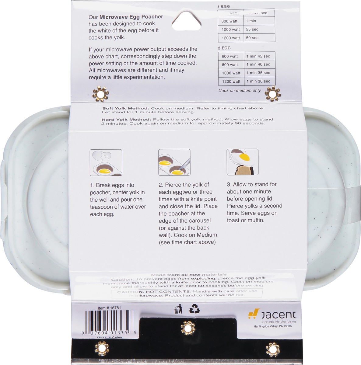 slide 7 of 9, Culinary Elements Microwave Egg Poacher 1 ea, 1 ct