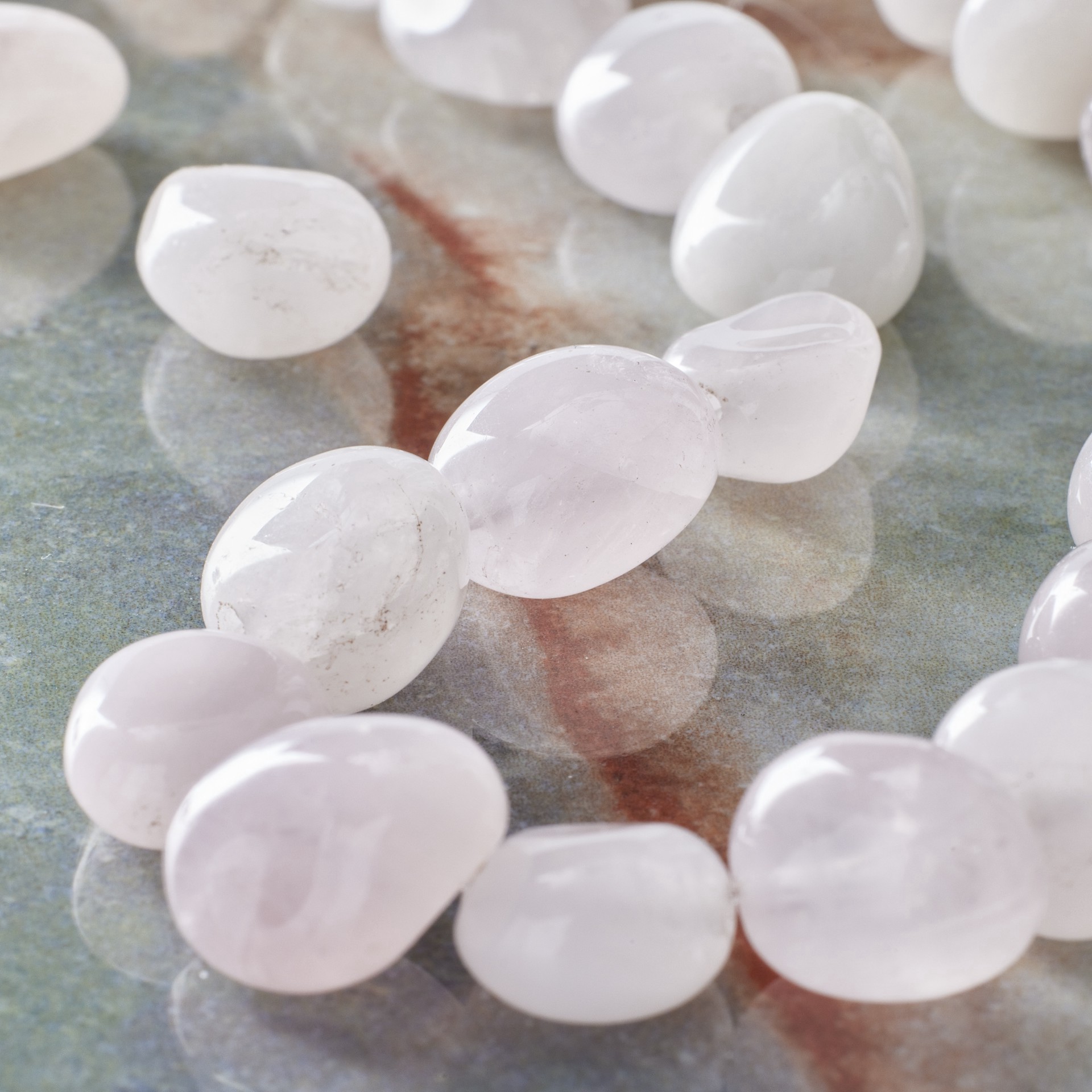 slide 2 of 3, Rose Quartz Potato Beads By Bead Landing, 8mm-12mm