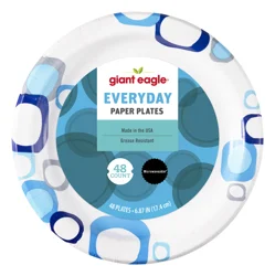 Giant Eagle Everyday Paper Plates, 7 Inch
