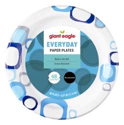 Giant Eagle Everyday Paper Plates, 7 Inch