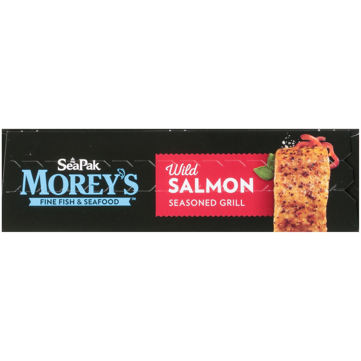 slide 2 of 9, SeaPak Morey's Fine Fish & Seafood Seasoned Grill Wild Salmon Fillets 2 ct Box, 10 oz