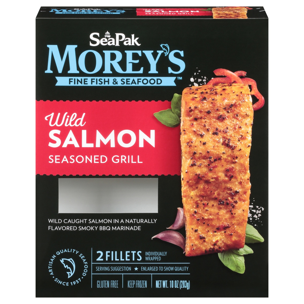 slide 11 of 11, Morey's Wild Salmon Seasoned Grill, 10 oz