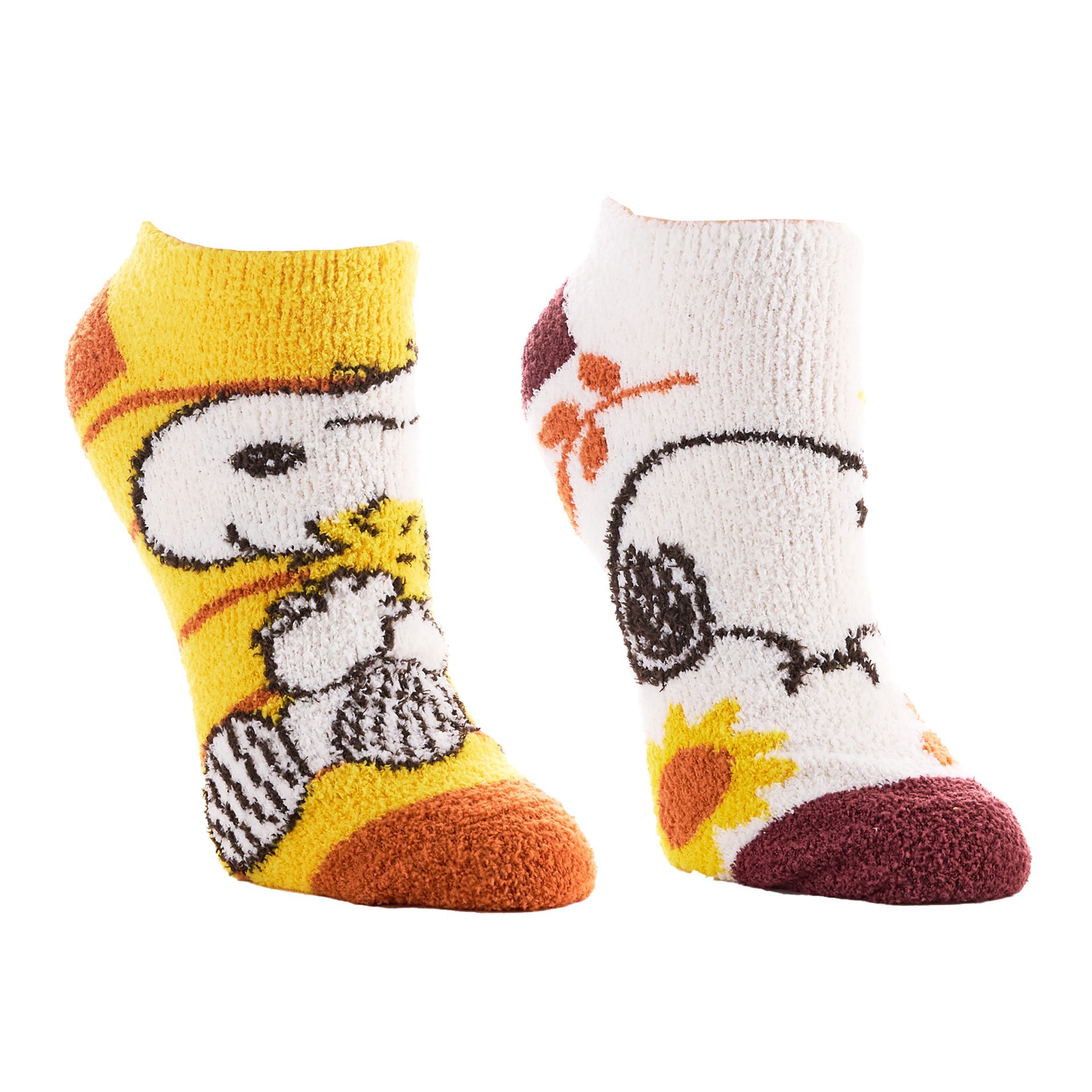 slide 2 of 2, Bioworld Peanuts Snoopy Hugs 2 Pair Adult Ankle Sock Set, 1 ct