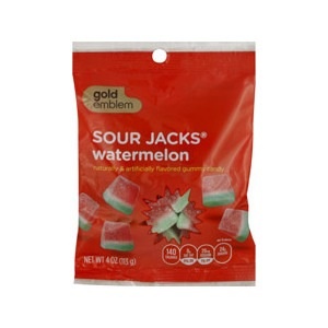 slide 1 of 1, CVS Gold Emblem Watermelon Sour Jacks, 4 oz; 113 gram