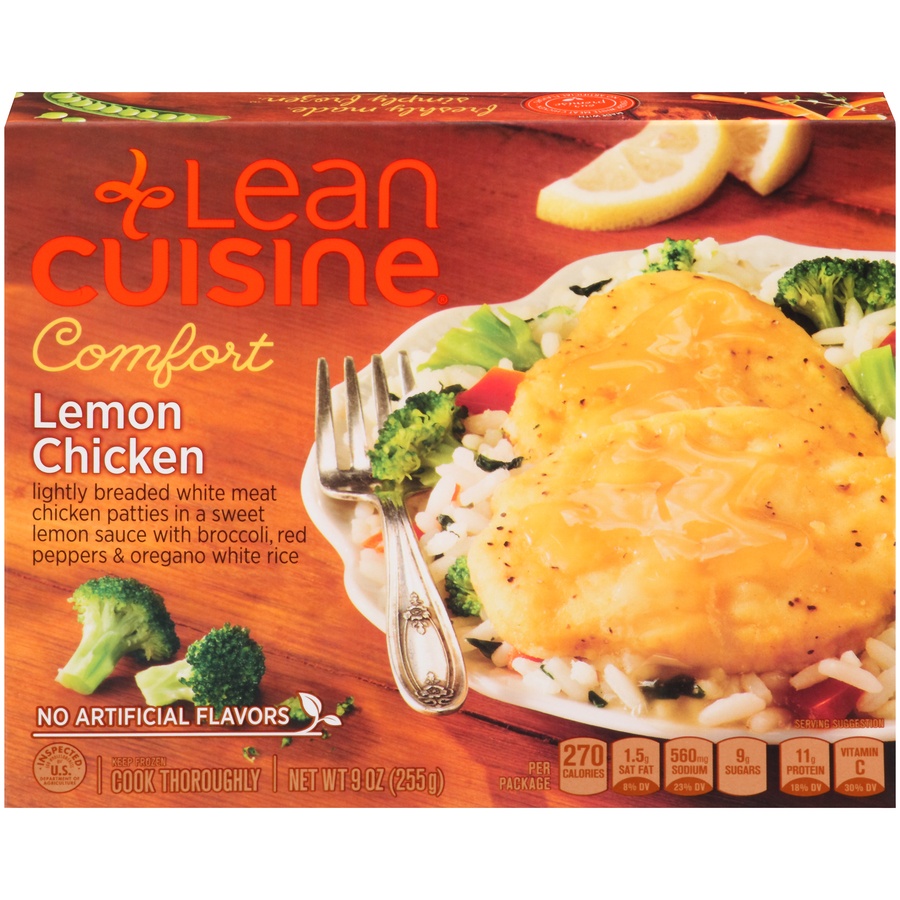 slide 1 of 1, Lean Cuisine Comfort Lemon Chicken, 9 oz