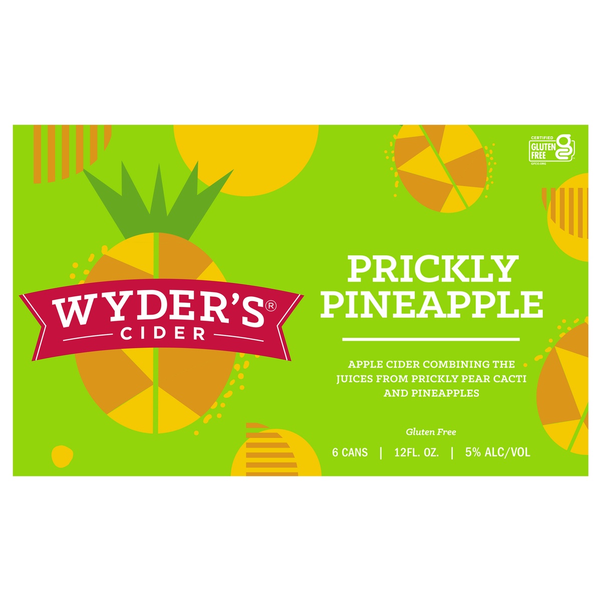 slide 1 of 1, Wyder's Prickly Pineapple Cider, 6 ct; 12 oz