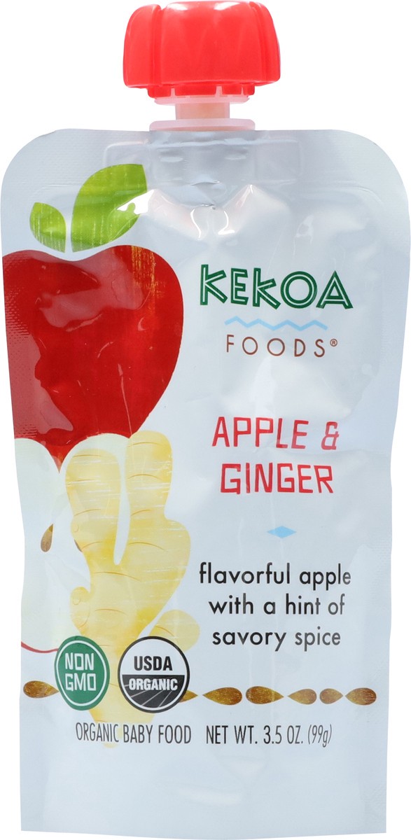 slide 5 of 13, Kekoa Foods Organic Apple & Ginger Baby Food 3.5 oz, 3.5 oz