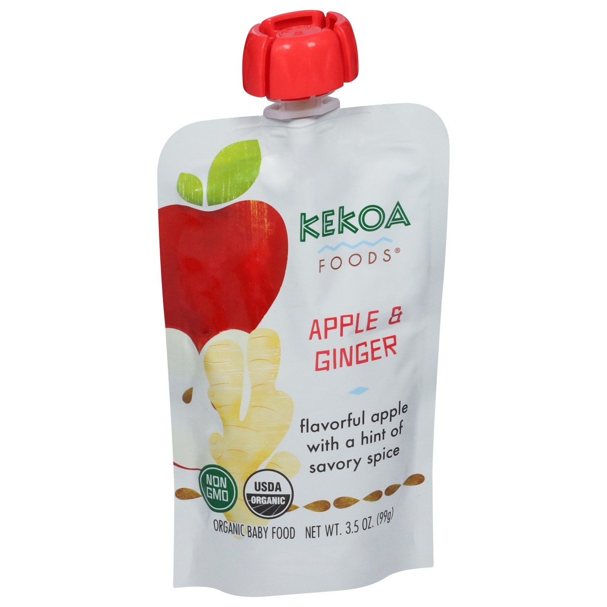 slide 9 of 13, Kekoa Foods Organic Apple & Ginger Baby Food 3.5 oz, 3.5 oz