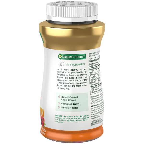 slide 5 of 7, Nature's Bounty Vitamin B12 Energy Health Gummies, 160 Ct, 160 ct
