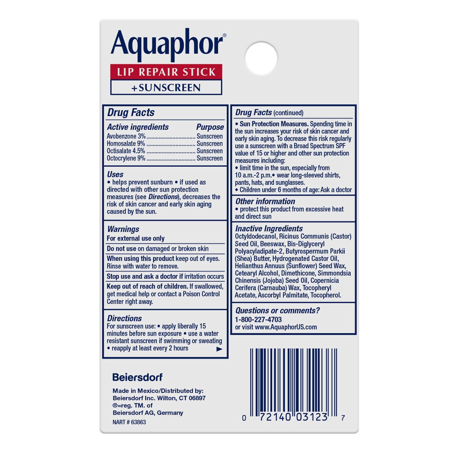 slide 2 of 3, Aquaphor Lip Repair with SPF (Dual Pack), 0.17 oz