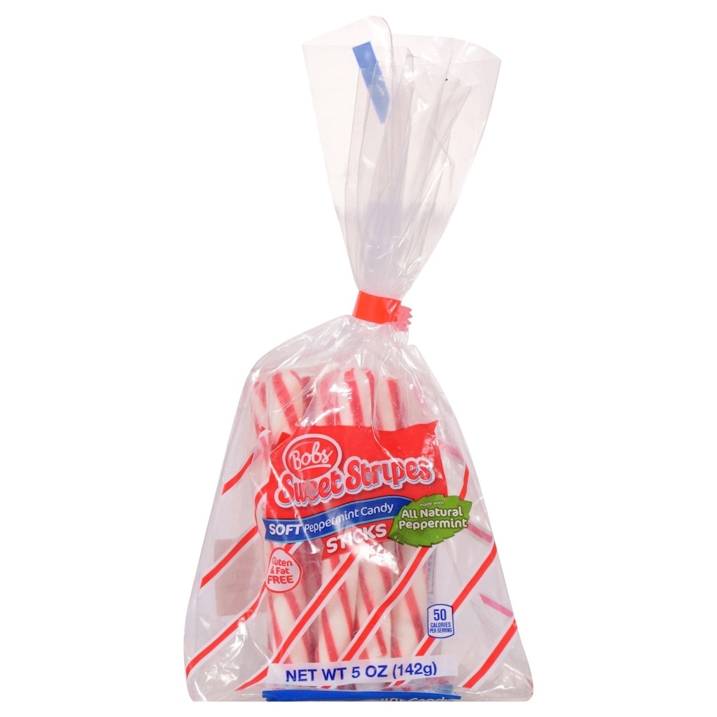 slide 1 of 1, Bob's Sweet Stripes Soft Peppermint Stick, 1 ct