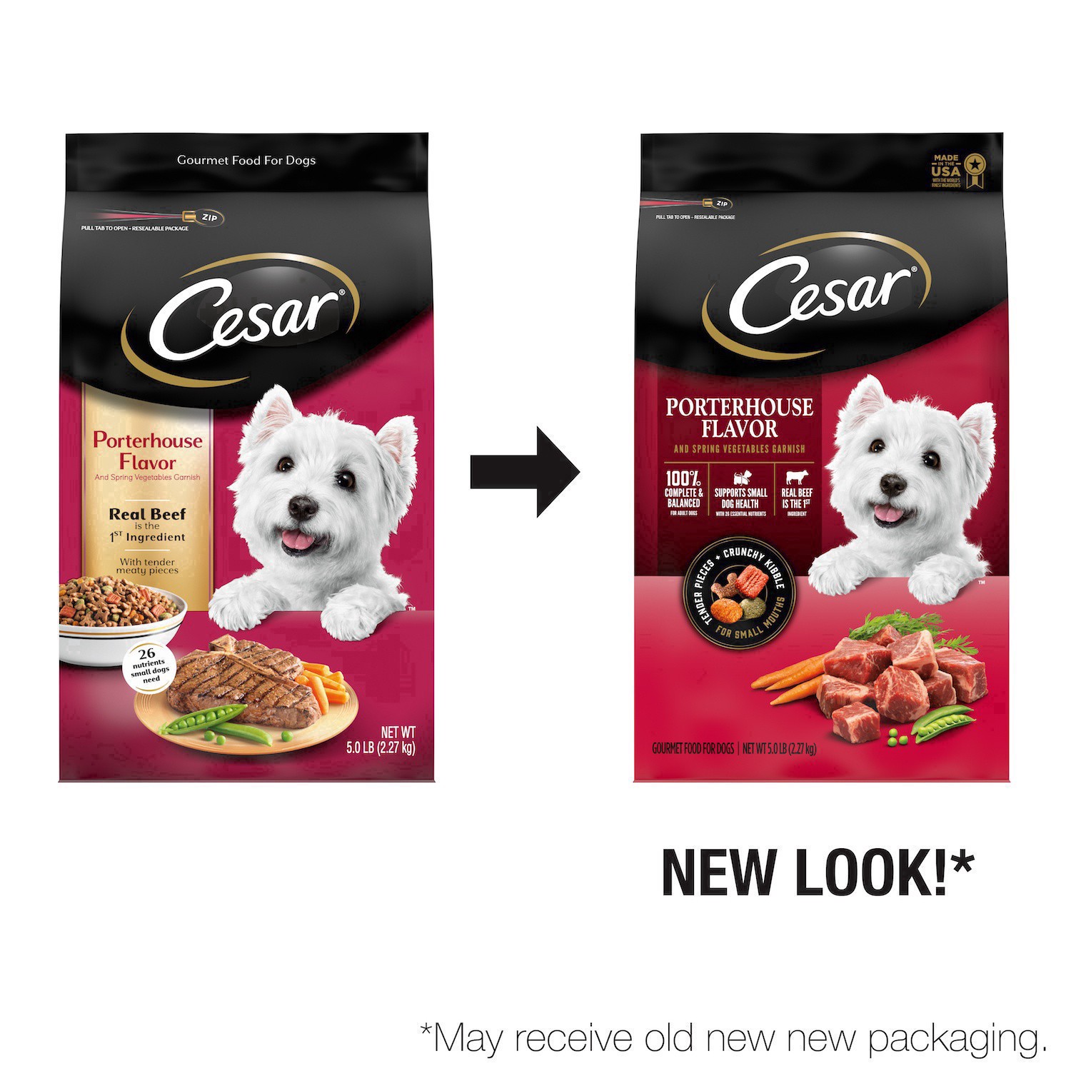 Cesar small best sale dog food