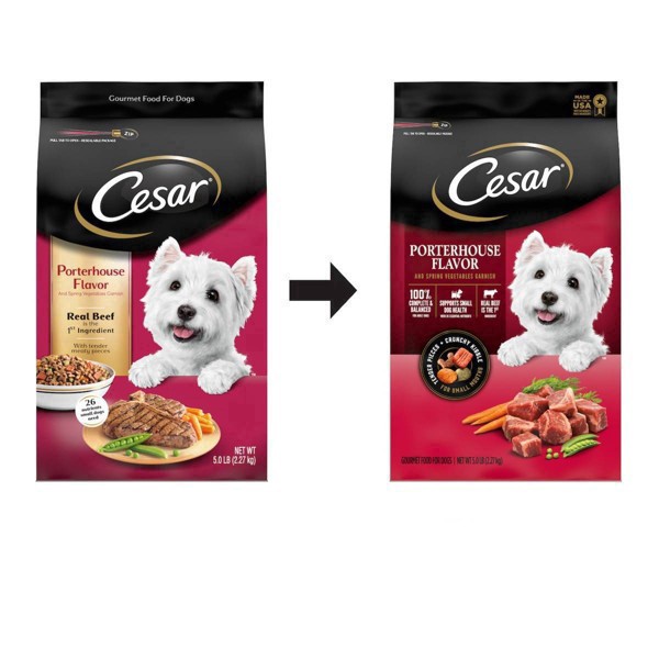 Caesar dog best sale food breed