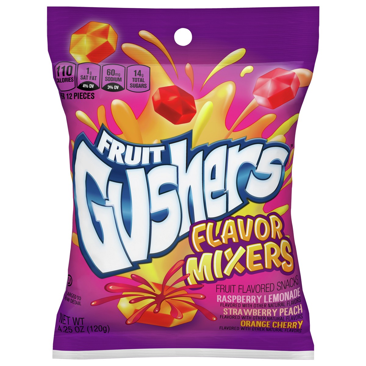slide 6 of 12, Fruit Gushers Fruit Flavored Snacks Flavor Mixers, 4.25 oz
