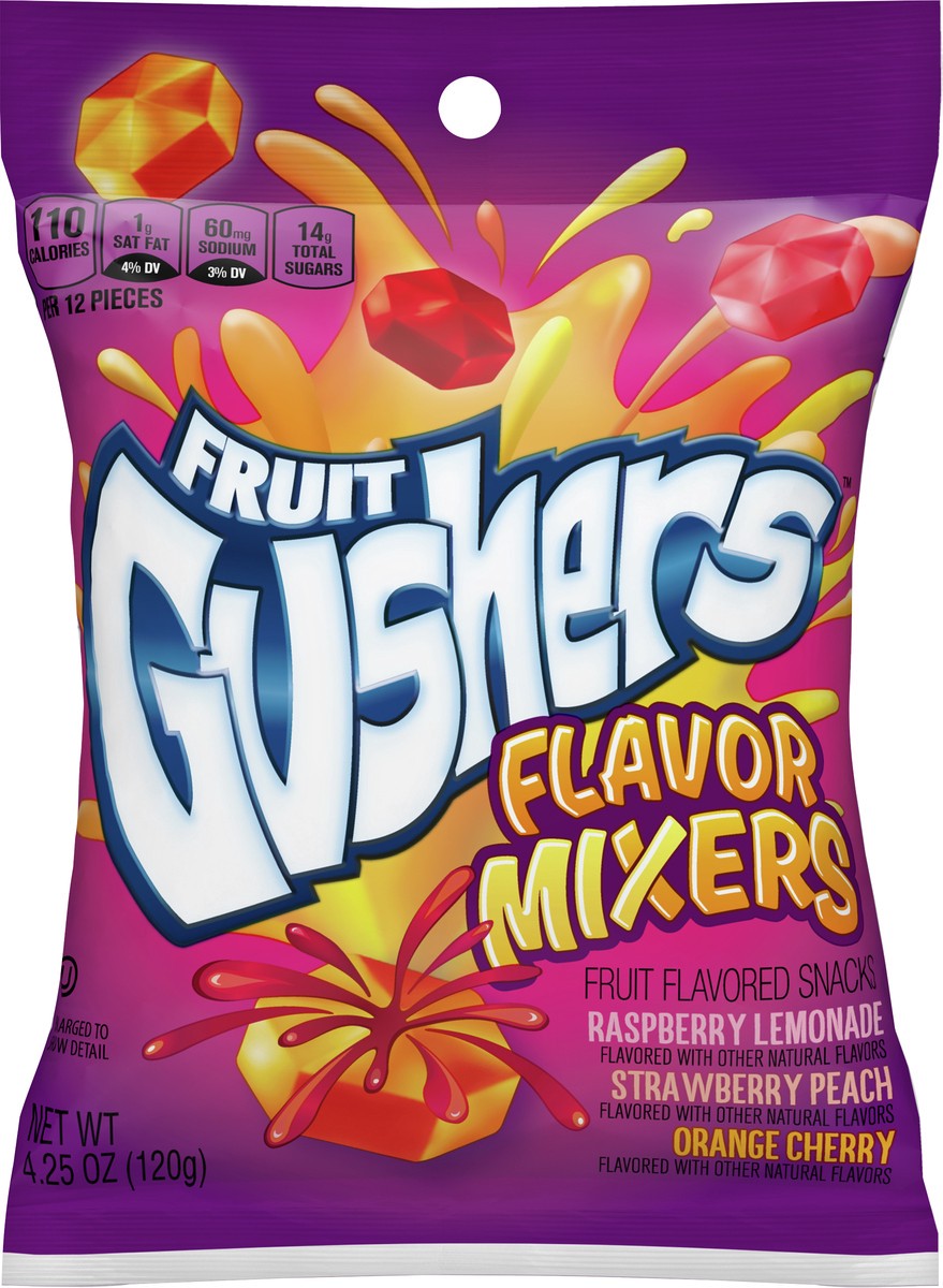 slide 4 of 12, Fruit Gushers Fruit Flavored Snacks Flavor Mixers, 4.25 oz
