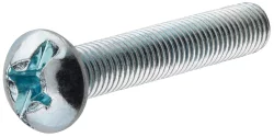 Hillman Round Head Machine Screw With Nut - 10 Pack