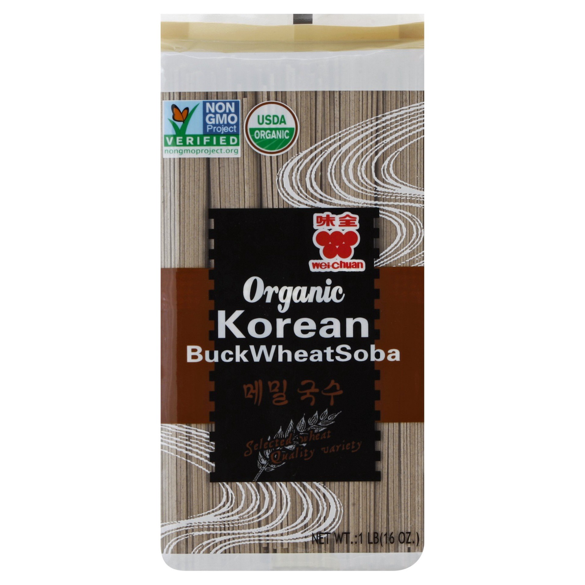 slide 1 of 10, Wei-Chuan Organic Korean Buck Wheat Soba, 16 oz