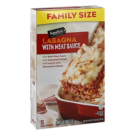 slide 1 of 1, Signature Select Lasagna Meat Family Size, 38 oz