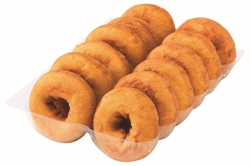 slide 1 of 1, Bakery Fresh Goodness Plain Cake Donuts, 12 ct