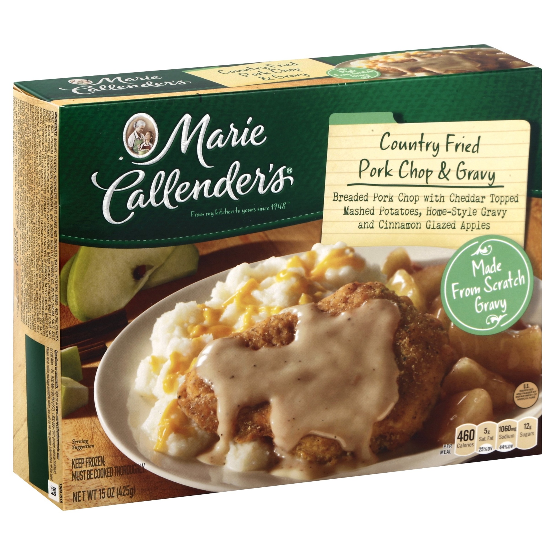 slide 1 of 1, Marie Callender's Country Fried Pork Chop and Gravy, 15 oz