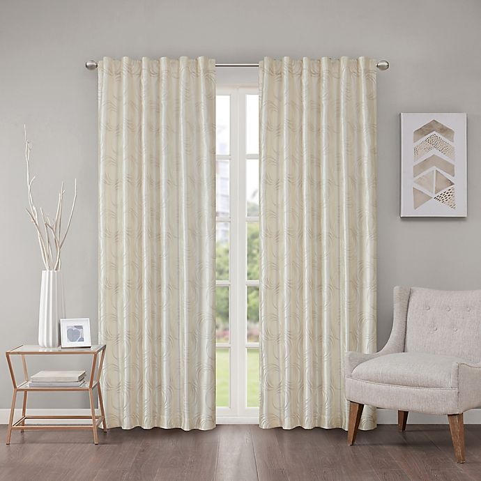 slide 1 of 4, Regency Heights Cosma Rod Pocket/Back Tab Window Curtain Panel - Ivory, 84 in