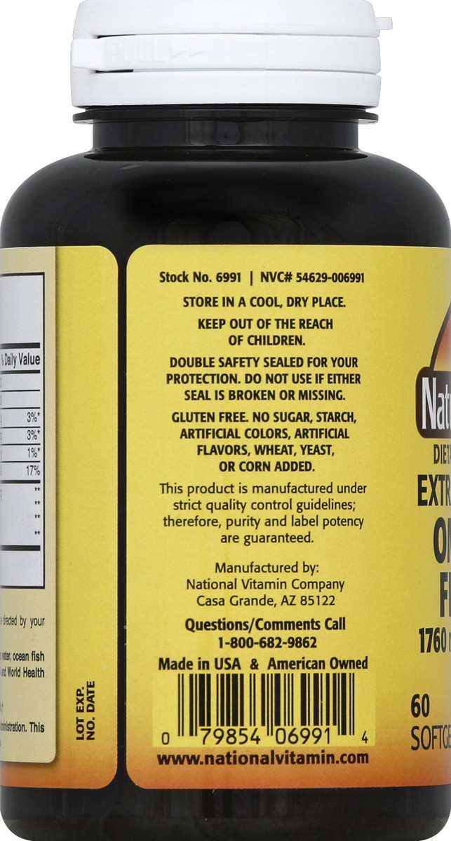 slide 5 of 8, Natures Blend Omega-3 Fish Oil 60 ea, 60 ct