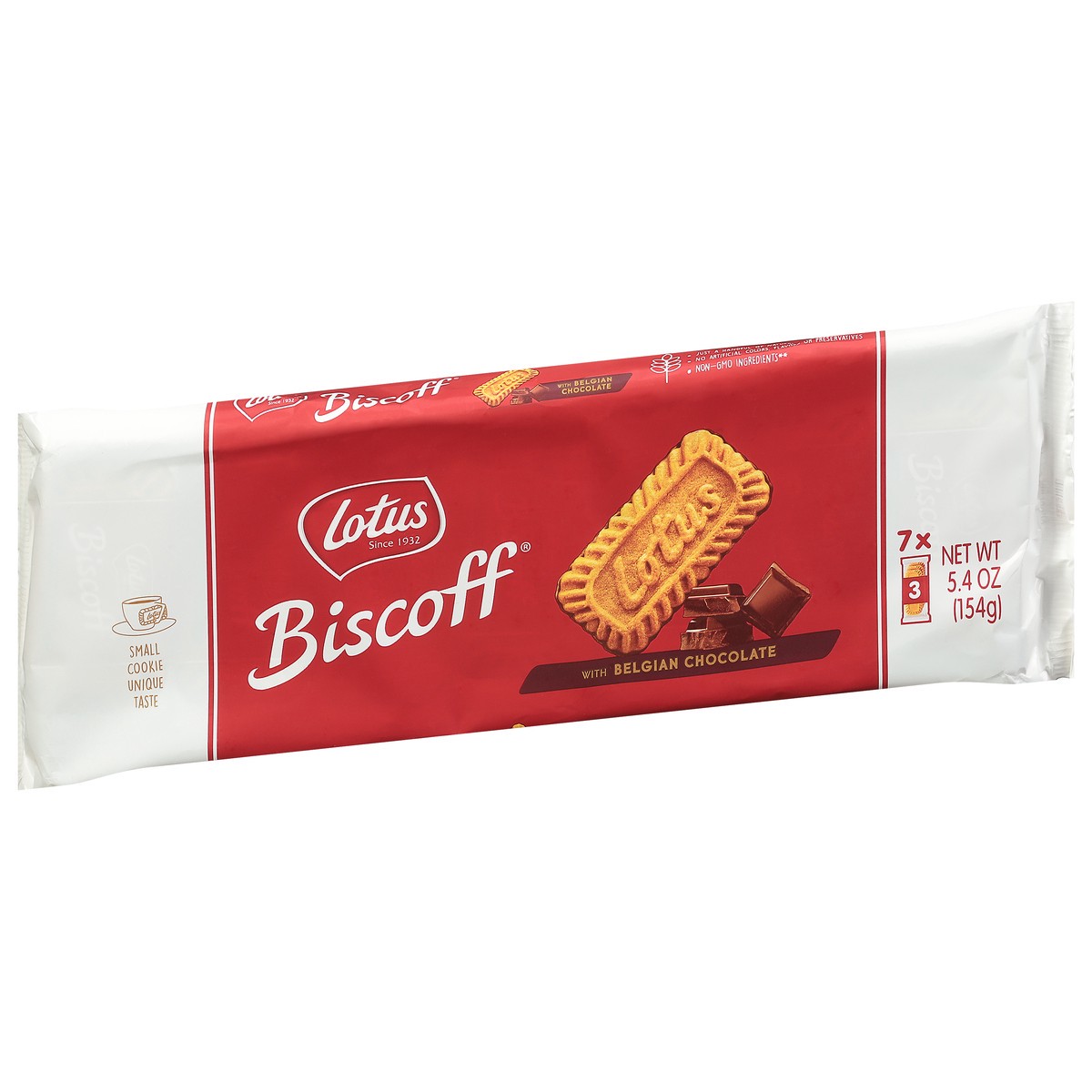 slide 6 of 9, Lotus Biscoff Cookies with Belgian Chocolate 7 ea, 7 ct