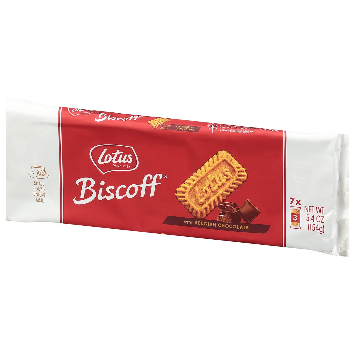 slide 8 of 9, Lotus Biscoff Cookies with Belgian Chocolate 7 ea, 7 ct