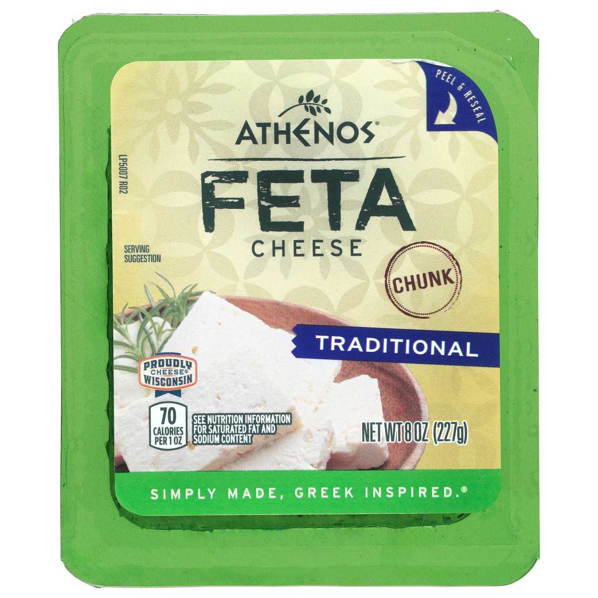 slide 1 of 9, Athenos Traditional Feta Cheese Chunk, 8 oz