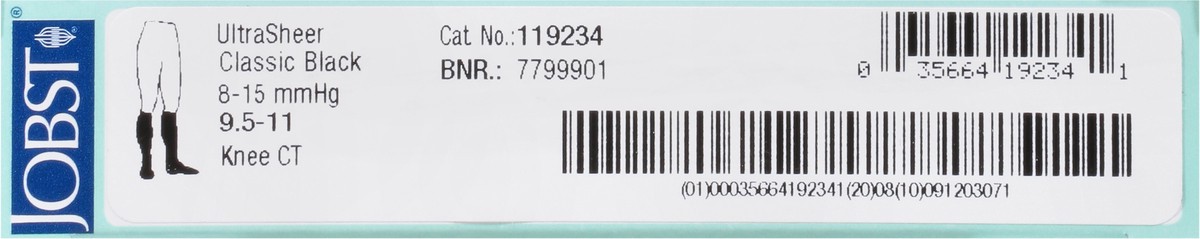 slide 4 of 9, Jobst UltraSheer Womens Classic Black 8-15 mmHg Women Support Compression Stockings 1 ea, 1 ct