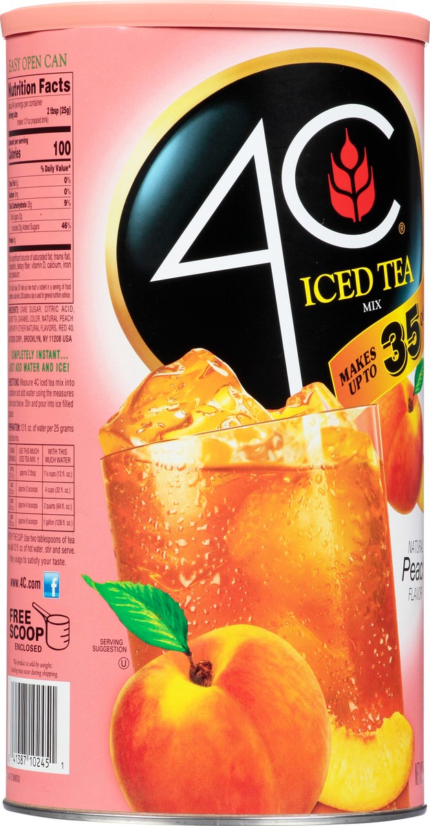 slide 9 of 14, 4C Peach Flavor Iced Tea Mix - 82.60 oz, 82.60 oz
