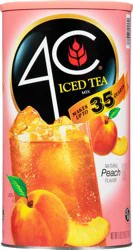 4C Peach Flavor Iced Tea Mix - 82.60 oz
