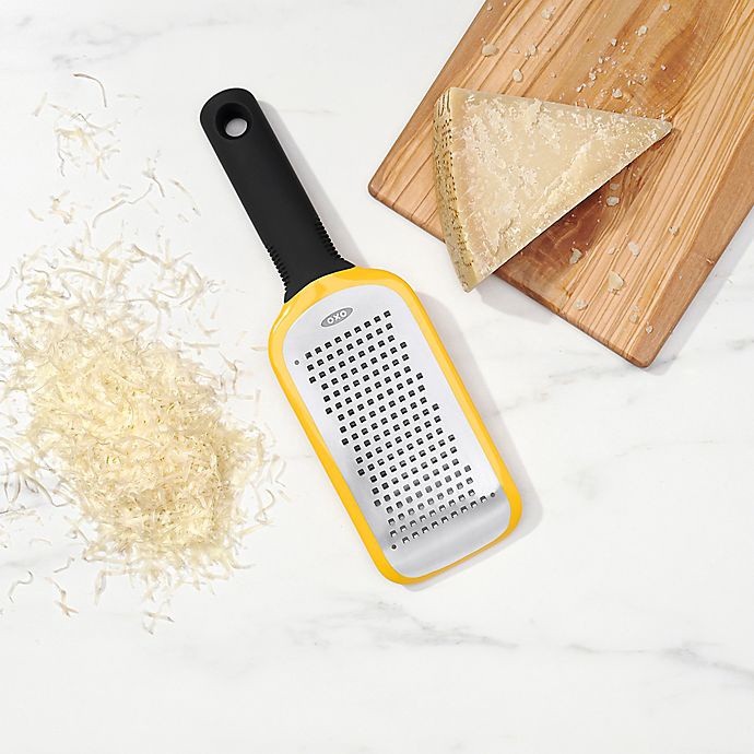 slide 3 of 4, OXO Good Grips Medium Etched Grater - Yellow, 1 ct