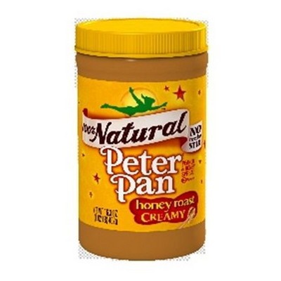 slide 1 of 1, Peter Pan 100% Natural Creamy Honey Roast Peanut Butter, 16.3 oz