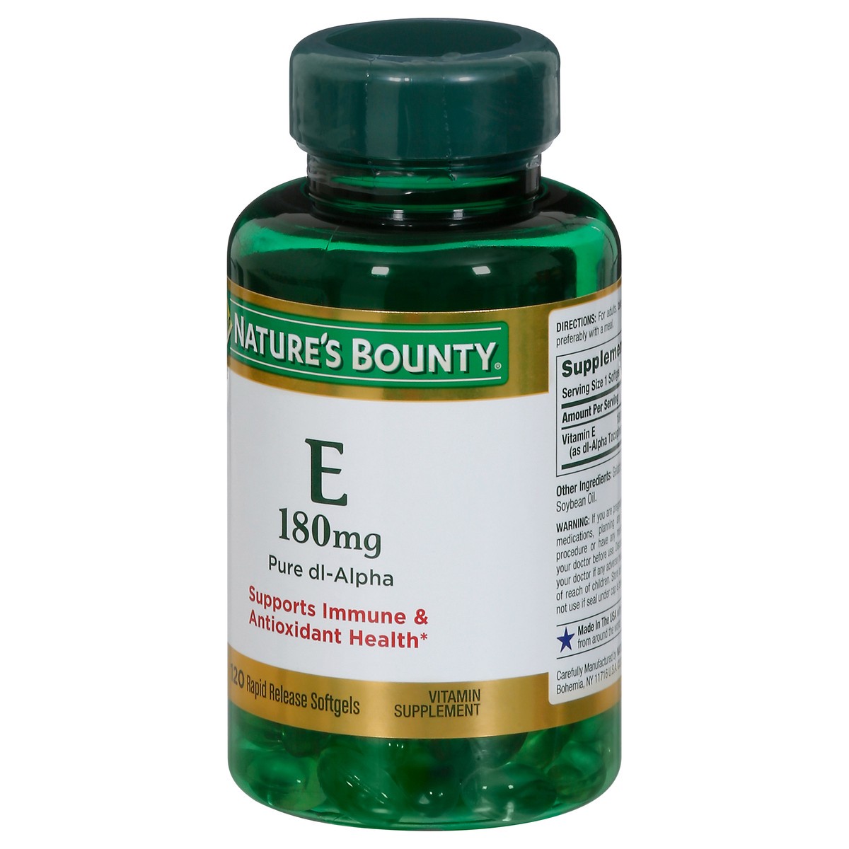 slide 3 of 9, Nature's Bounty E 400Iu Di Alph, 120 ct