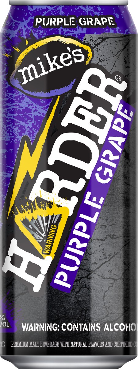 slide 5 of 6, Mike's Harder Purple Grape, 16 oz