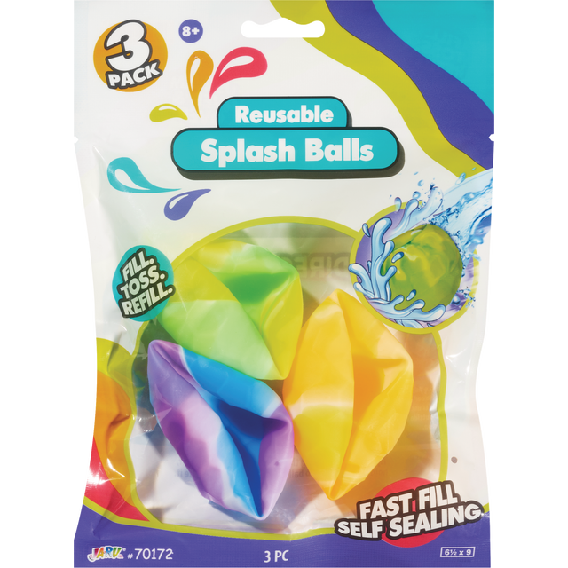 slide 1 of 1, Ja-Ru Reusable Splash Balls, 3 Ct, 3 ct