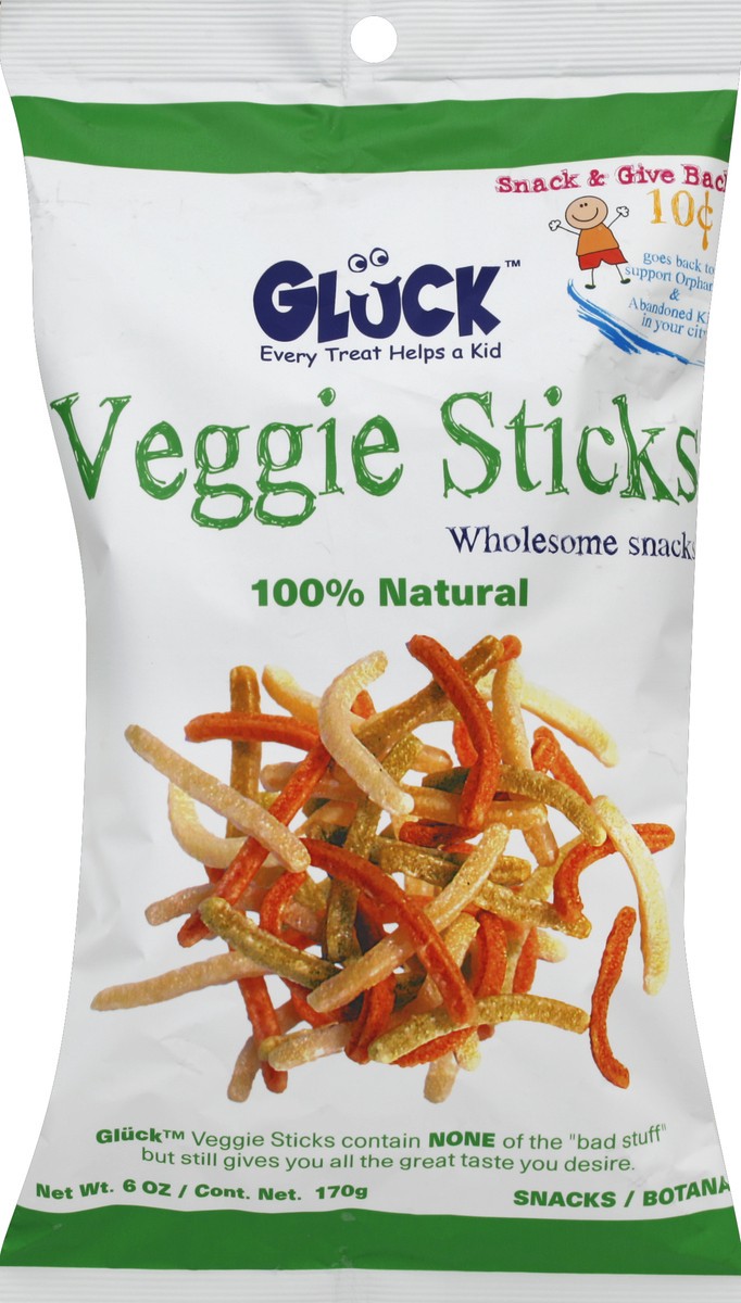 slide 6 of 6, Gluck Veggie Sticks 6 oz, 6 oz