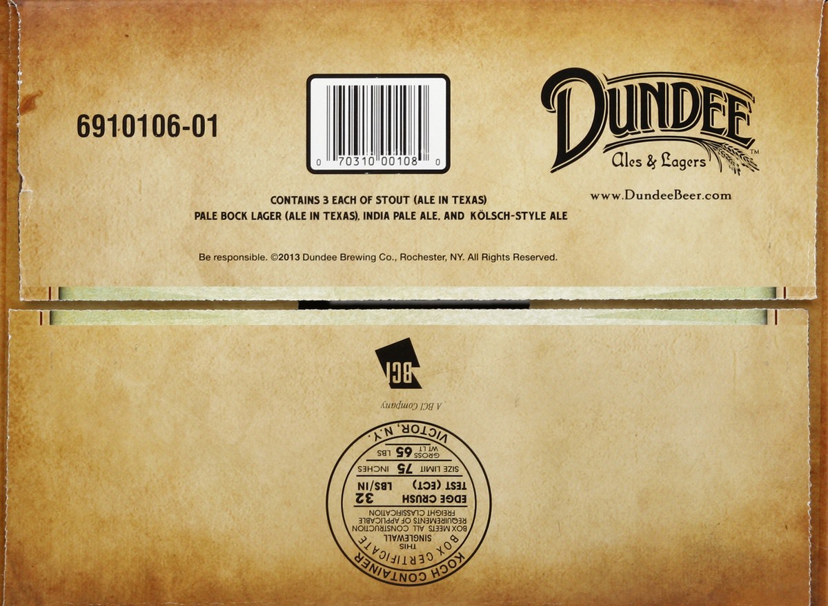 slide 6 of 6, Dundee Brewmasters Seasonal Variety Pack, 12 ct; 12 oz