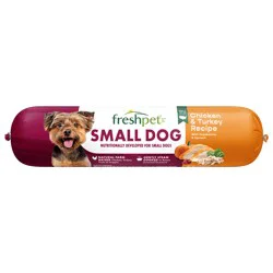 Freshpet Healthy & Natural Dog Food, Small Dog Fresh Chicken & Turkey Roll
