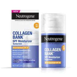 Neutrogena Collagen Bank Daily Face Moisturizer with SPF 30, Anti-Aging Lotion, 2 fl oz
