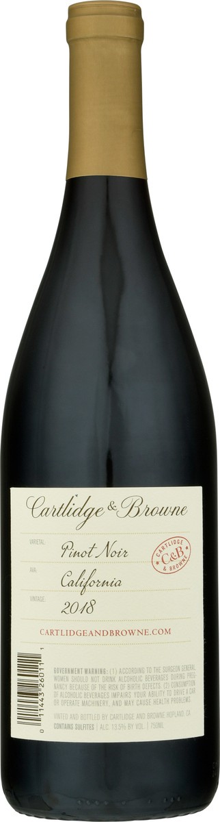 slide 7 of 9, Cartlidge & Browne 2020 Pinot Noir, California, 750ml, 750 ml