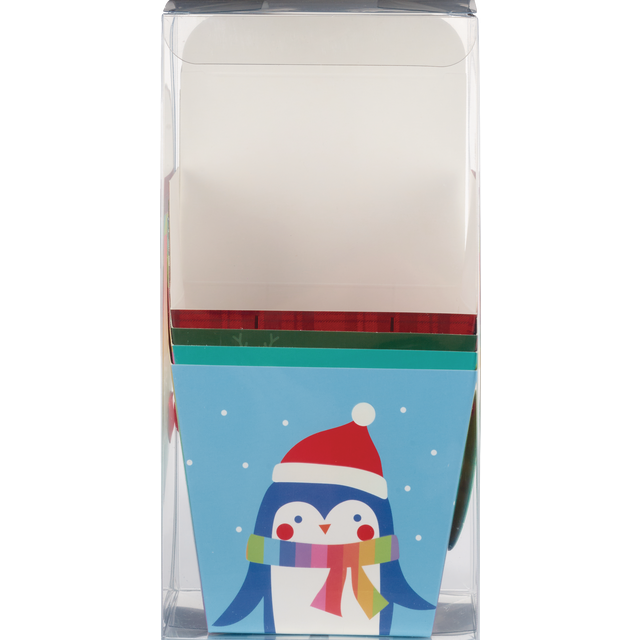 slide 1 of 1, INTERNATIONAL GREETINGS Take Out Boxes With Acetate, 4 ct